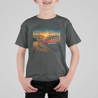 Route Highway 66 Raccoon T Shirt For Kid Americana Road Trip