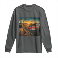 Route Highway 66 Raccoon Long Sleeve Shirt Americana Road Trip