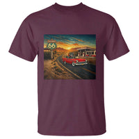 Route Highway 66 Raccoon T Shirt Americana Road Trip