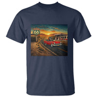 Route Highway 66 Raccoon T Shirt Americana Road Trip