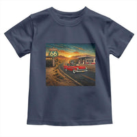 Route Highway 66 Raccoon Toddler T Shirt Americana Road Trip