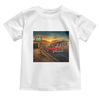 Route Highway 66 Raccoon Toddler T Shirt Americana Road Trip