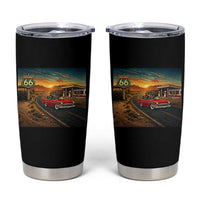 Route Highway 66 Raccoon Tumbler Cup Americana Road Trip