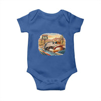 Route Highway 66 Cat Baby Onesie Americana Road Trip