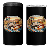 Route Highway 66 Cat 4 in 1 Can Cooler Tumbler Americana Road Trip