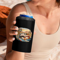 Route Highway 66 Cat 4 in 1 Can Cooler Tumbler Americana Road Trip