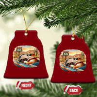 Route Highway 66 Cat Ceramic Ornament Americana Road Trip