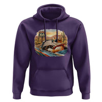 Route Highway 66 Cat Hoodie Americana Road Trip