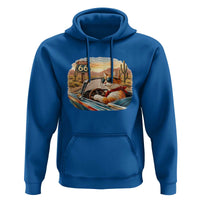 Route Highway 66 Cat Hoodie Americana Road Trip