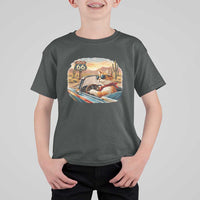 Route Highway 66 Cat T Shirt For Kid Americana Road Trip
