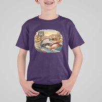 Route Highway 66 Cat T Shirt For Kid Americana Road Trip