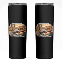 Route Highway 66 Cat Skinny Tumbler Americana Road Trip
