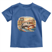 Route Highway 66 Cat Toddler T Shirt Americana Road Trip