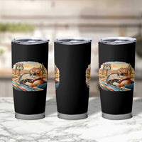 Route Highway 66 Cat Tumbler Cup Americana Road Trip