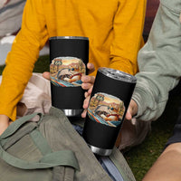 Route Highway 66 Cat Tumbler Cup Americana Road Trip