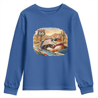 Route Highway 66 Cat Youth Sweatshirt Americana Road Trip