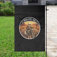 Route Highway 66 Motorcycle Cat Garden Flag Road Trip Adventure