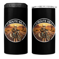 Route Highway 66 Motorcycle Cat 4 in 1 Can Cooler Tumbler Road Trip Adventure