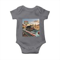 Funny Route Highway 66 Cat Lover Baby Onesie Mother Road Travel Gift