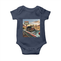 Funny Route Highway 66 Cat Lover Baby Onesie Mother Road Travel Gift