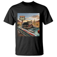Funny Route Highway 66 Cat Lover T Shirt Mother Road Travel Gift