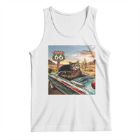 Funny Route Highway 66 Cat Lover Tank Top Mother Road Travel Gift