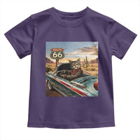 Funny Route Highway 66 Cat Lover Toddler T Shirt Mother Road Travel Gift