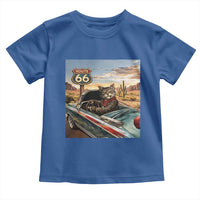 Funny Route Highway 66 Cat Lover Toddler T Shirt Mother Road Travel Gift