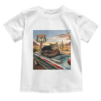 Funny Route Highway 66 Cat Lover Toddler T Shirt Mother Road Travel Gift