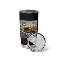 Funny Route Highway 66 Cat Lover Tumbler Cup Mother Road Travel Gift