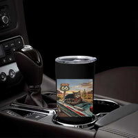 Funny Route Highway 66 Cat Lover Tumbler Cup Mother Road Travel Gift