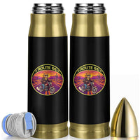 Route Highway 66 Motorcycle Cat Bullet Tumbler Open Road Adventure Neon