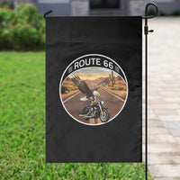 Route Highway 66 Motorcycle Eagle Garden Flag Americana Adventure