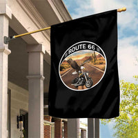 Route Highway 66 Motorcycle Eagle Garden Flag Americana Adventure