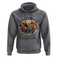 Route Highway 66 Motorcycle Eagle Hoodie Americana Adventure