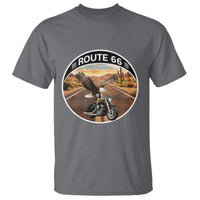 Route Highway 66 Motorcycle Eagle T Shirt Americana Adventure