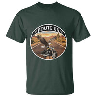 Route Highway 66 Motorcycle Eagle T Shirt Americana Adventure