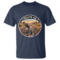Route Highway 66 Motorcycle Eagle T Shirt Americana Adventure
