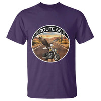 Route Highway 66 Motorcycle Eagle T Shirt Americana Adventure