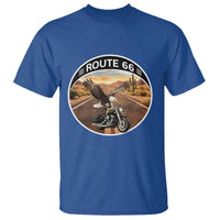 Route Highway 66 Motorcycle Eagle T Shirt Americana Adventure