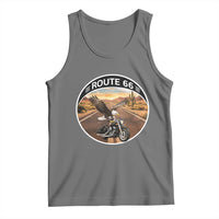 Route Highway 66 Motorcycle Eagle Tank Top Americana Adventure