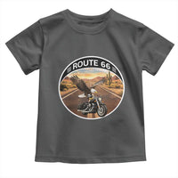 Route Highway 66 Motorcycle Eagle Toddler T Shirt Americana Adventure