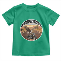 Route Highway 66 Motorcycle Eagle Toddler T Shirt Americana Adventure