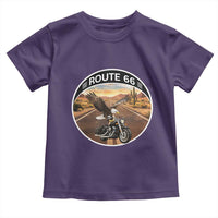 Route Highway 66 Motorcycle Eagle Toddler T Shirt Americana Adventure