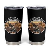 Route Highway 66 Motorcycle Eagle Tumbler Cup Americana Adventure