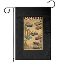 Vintage Route Highway 66 Road Trip Poster Garden Flag Open Road Adventure