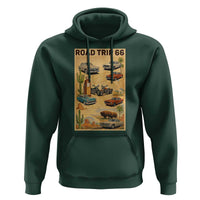 Vintage Route Highway 66 Road Trip Poster Hoodie Open Road Adventure