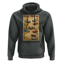Vintage Route Highway 66 Road Trip Poster Hoodie Open Road Adventure