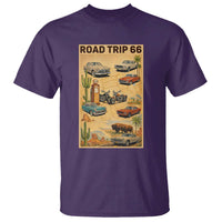 Vintage Route Highway 66 Road Trip Poster T Shirt Open Road Adventure