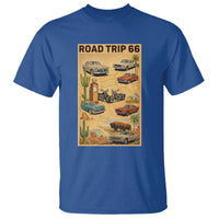 Vintage Route Highway 66 Road Trip Poster T Shirt Open Road Adventure